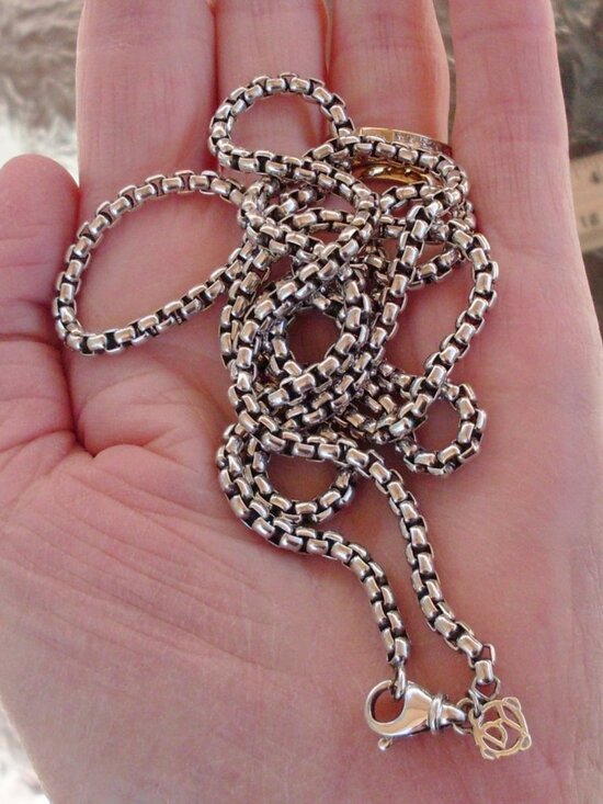 David Yurman Jewelry - Current Item - David Yurman 3.6 mm - 32 inch Box Chain - 14K YG Hang Tag